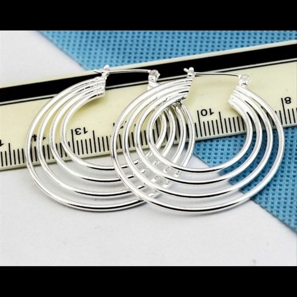 ✨Silver Hoops✨ - Picture 2 of 4